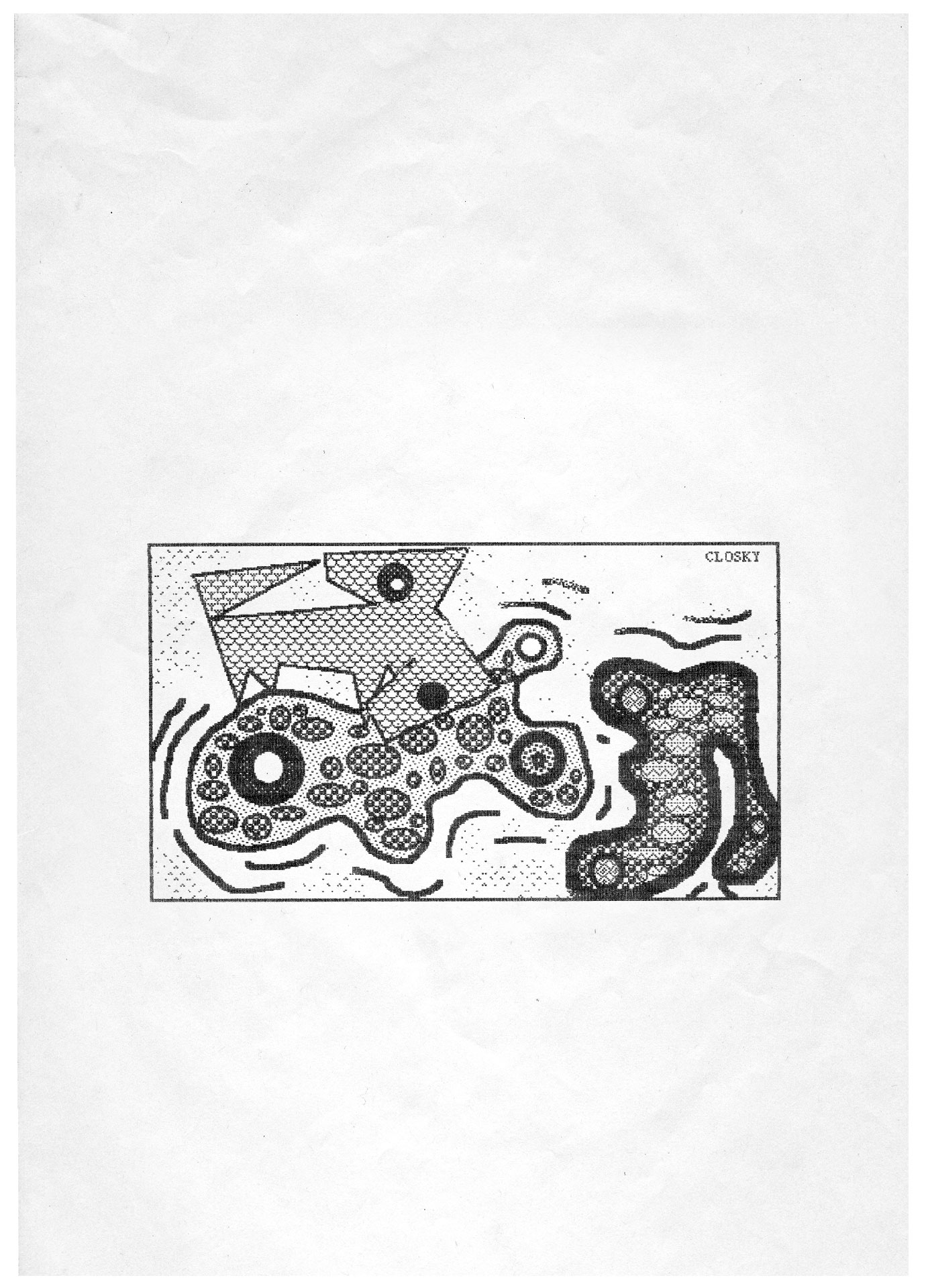 Claude Closky, ‘Untitled,’ 1984, computer drawing, 29,7 x 21 cm.